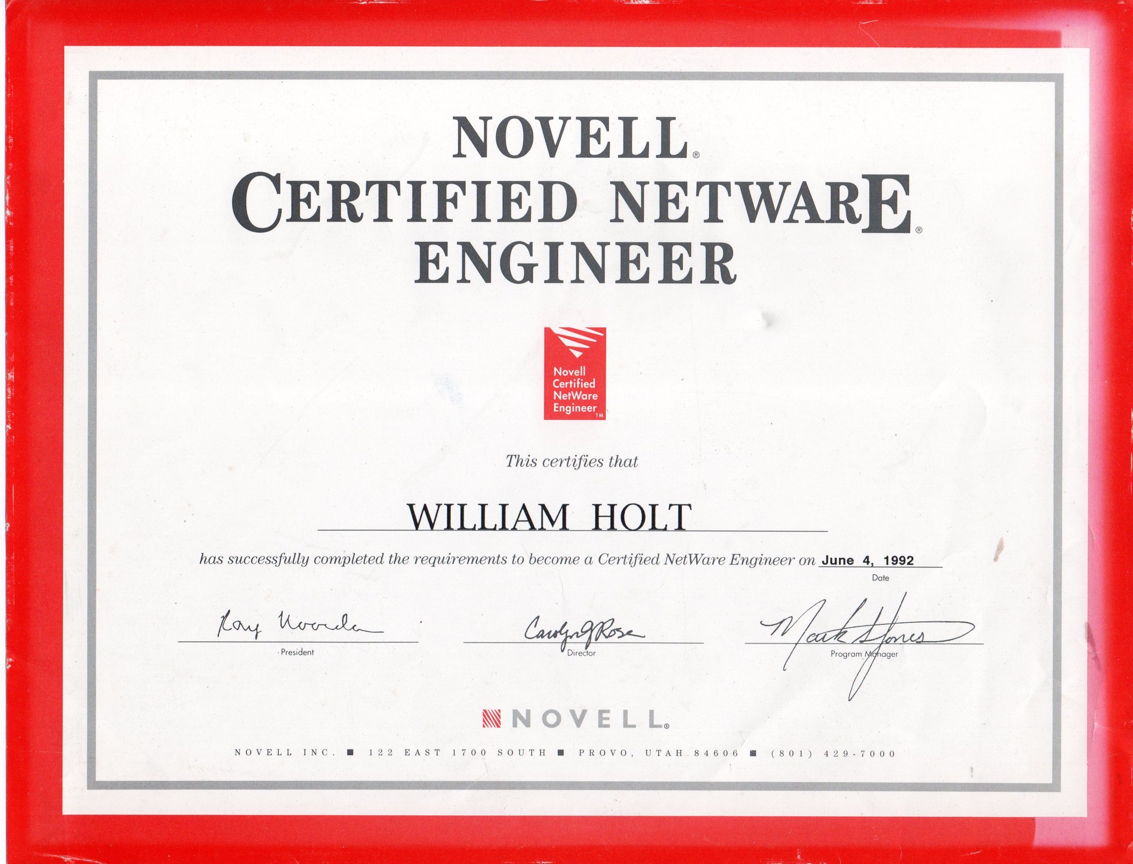 Novell Certified Network Engineer